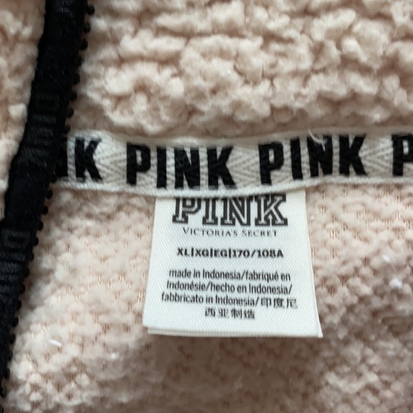 PINK Soft Fleece Half-Zip Pullover Sweater - Picture 3 of 4
